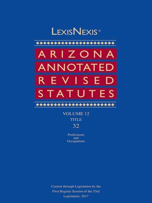 cover image of LexisNexis Arizona Annotated Revised Statutes